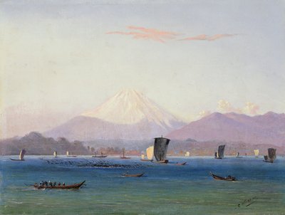 A View of Mount Fuji by Charles Wirgman